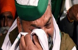 ravish kumar ndtv, rakesh tikait crying