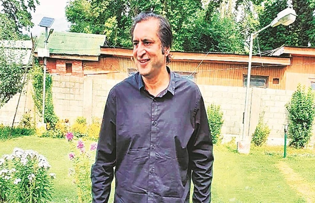 जम्मू और कश्मीर पीपुल्स कॉन्फ्रेंस के चेयरमैन सजाद गनी लोन। (एक्सप्रेस फोटो)