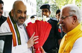 farmers protest,Haryana,Amit Shah, manoharlal khattar