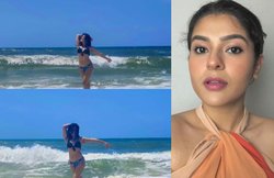 तारक मेहता एक्ट्रेस ने बिकिनी पहन ढाया कहर, समंदर किनारे निधि भानुशाली बीच में ऐसे कर रहीं मस्ती, वीडियो हो रहा वायरल