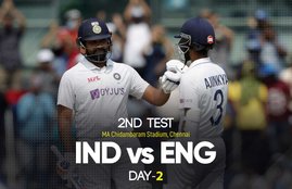 India vs England 2nd Test 2nd Day Live Cricket Score