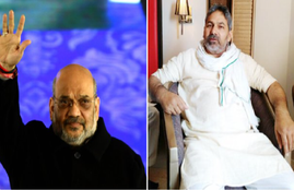 Amit shah & Rakesh Tikait