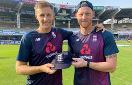 Joe Root with Ben Stokes