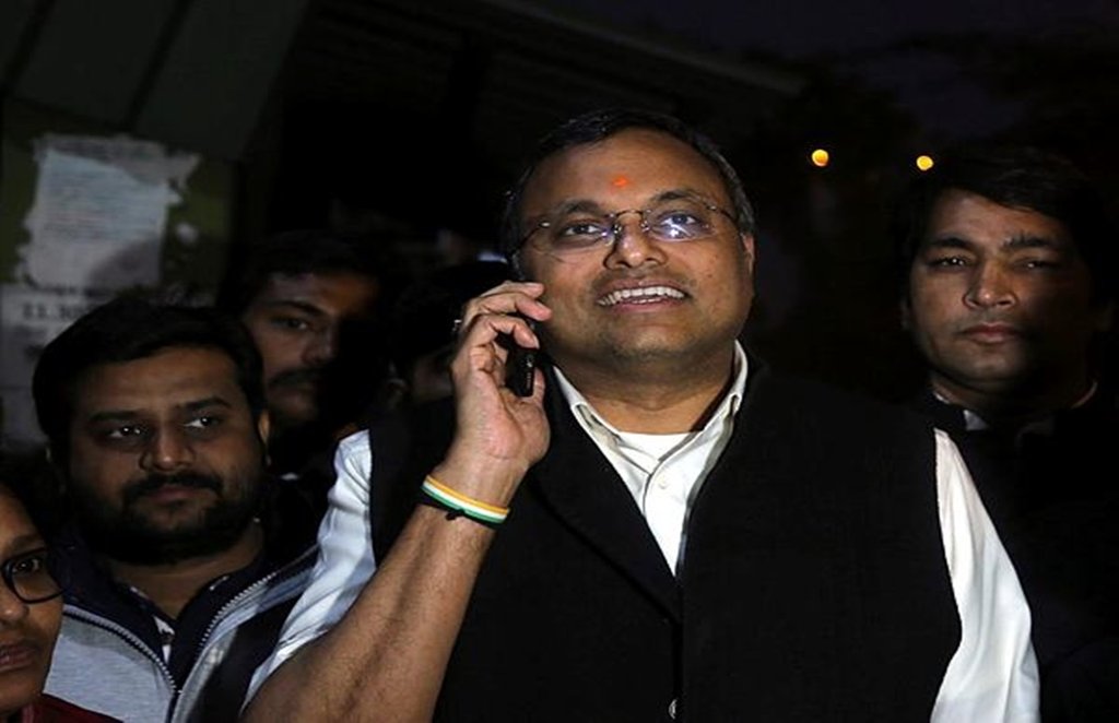 Karti Chidambaram, P Chidambaram,Congress