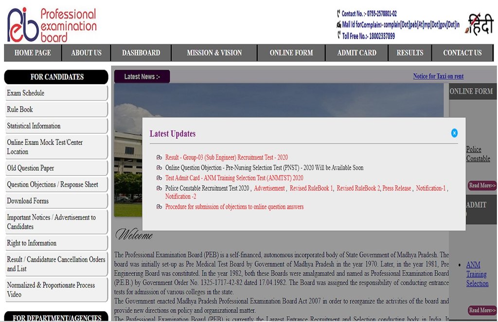 MPPEB Sub Engineer Result, MPPEB Sub Engineer Result 2020 , mppeb group 3 sub engineer Result,