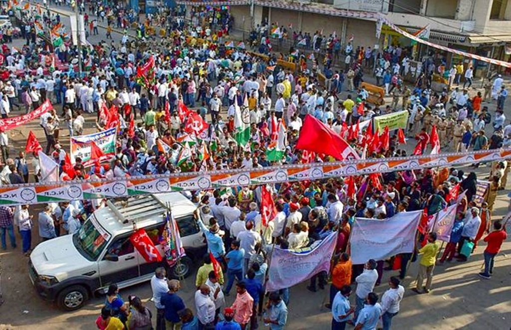 Farmers protest