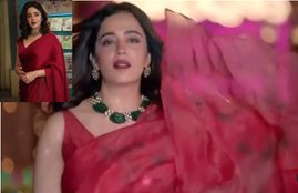 Bhabiji Ghar Par Hain, Nehha Pendse, Neha Pendse in BJGH, Neha Pendse seen in Bold Red sari,