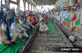 Farmers Protest. Indian Railway