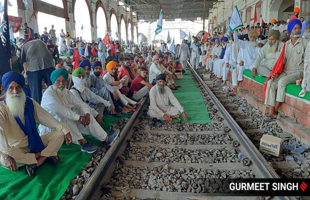 Farmers Protest. Indian Railway