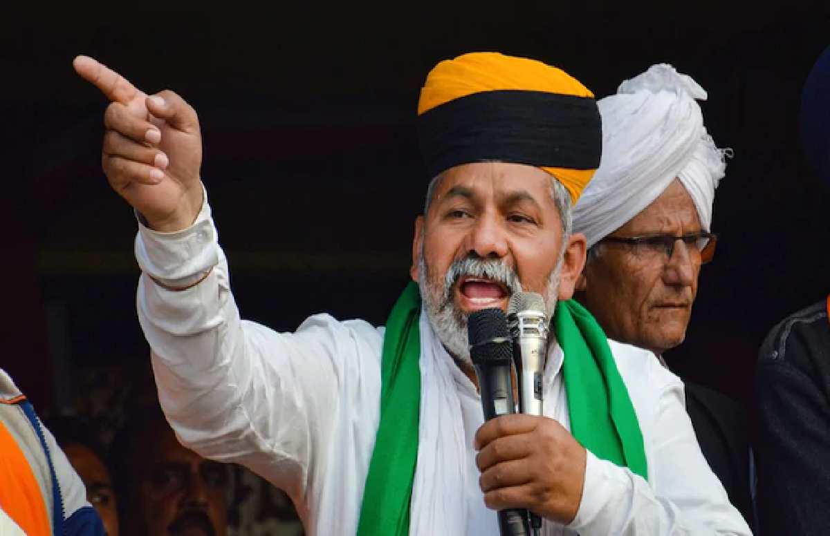 Rakesh Tikait in meeting Rakesh Tikait in meeting