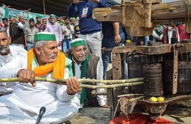 Farmers protest, TV debate