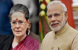 SONIA GANDHI & PM NARENDRA MODI
