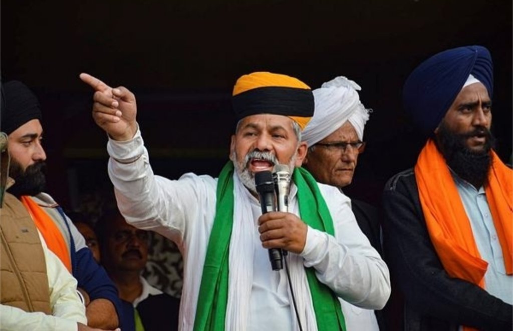 rakesh tikait , farmer protest , farm laws