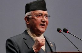 nepal , k p oli , pushp kamal prachanda