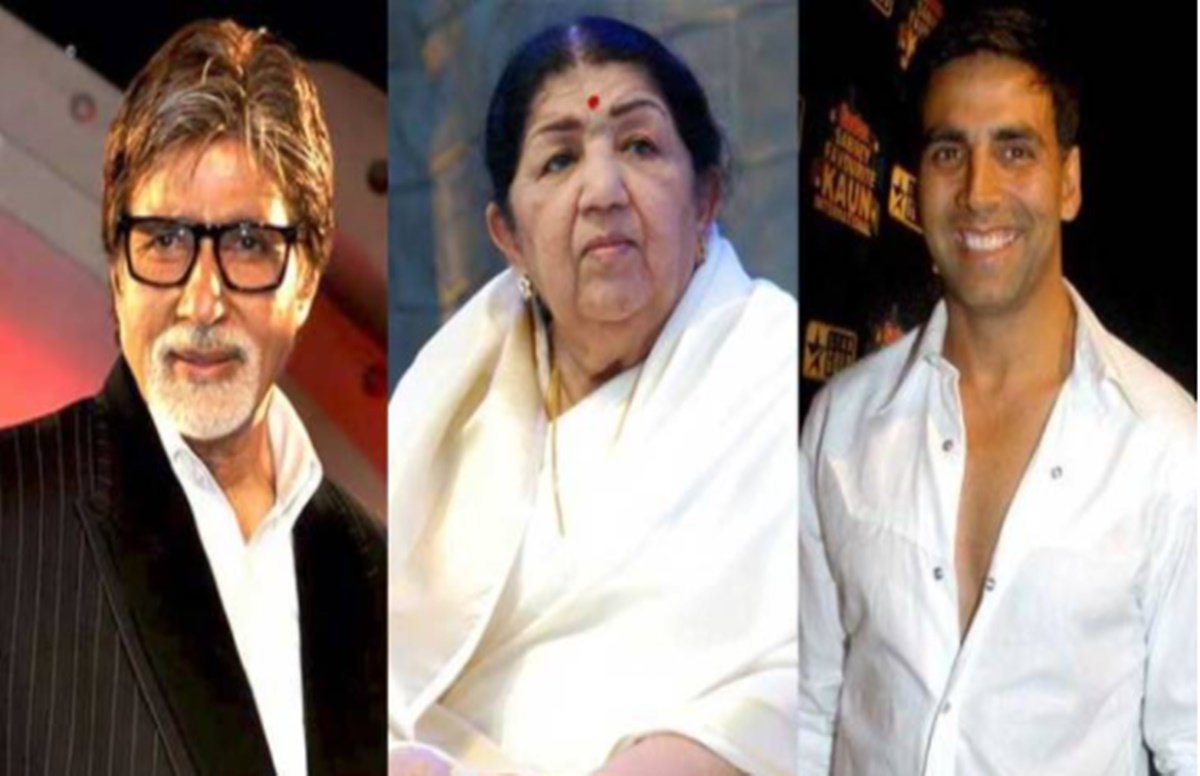 Amitabh Bachchan, akshay kumar, lata mangeshkar