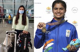 Manu Bhaker, Delhi Airport