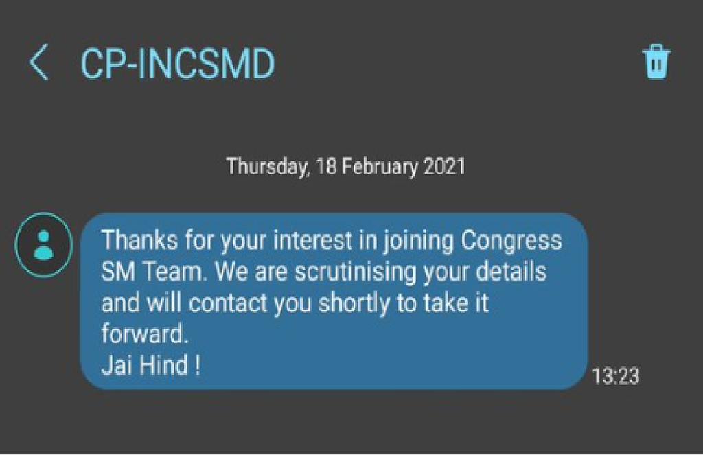 Tajinder Pal Singh Bagga post