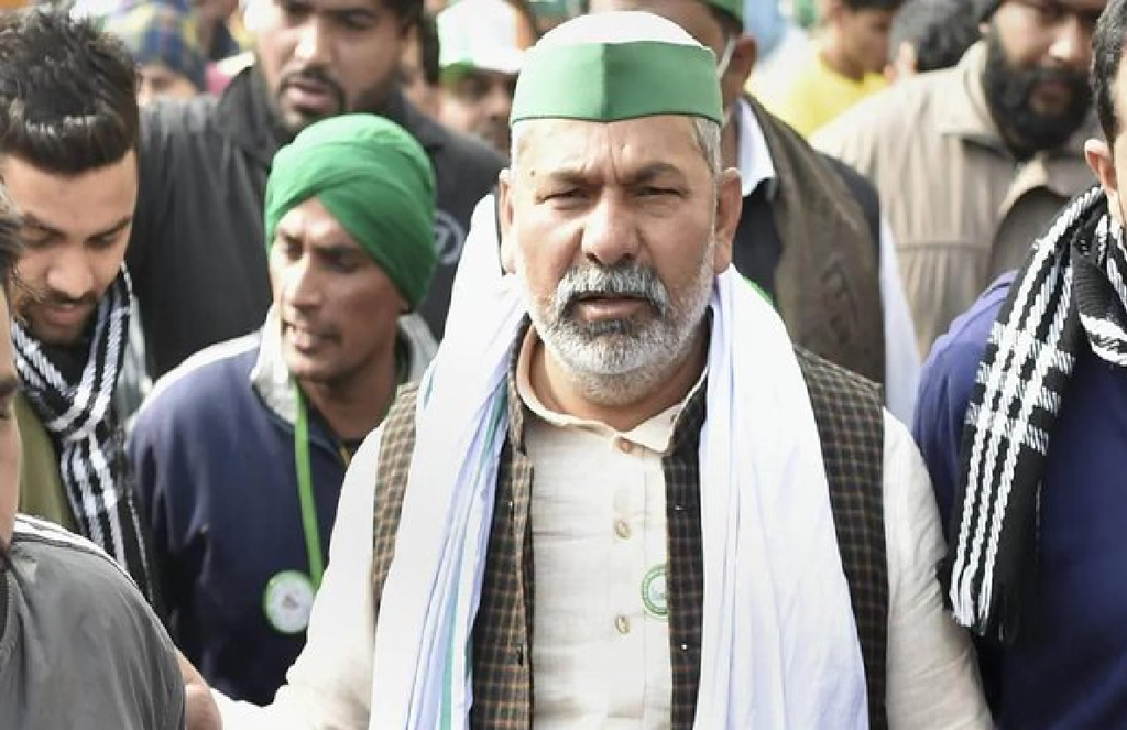 farmer protest, rakesh tikait, gazipur border