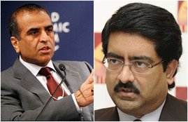 Sunil Bharti Mittal, Kumar Mangalam Birla, airtel, voda idea