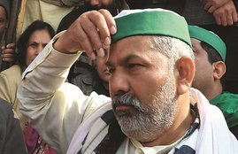 Rakesh Tikait, Bharatiya Kisan Union leader, farmers protest, farmers crop sacrifice, jansatta