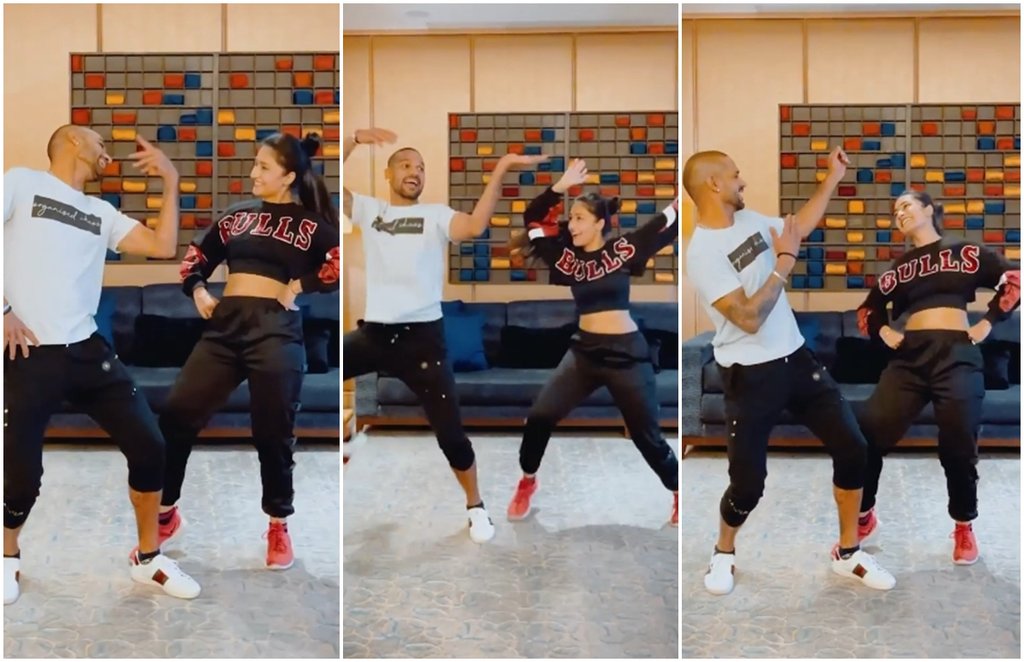 Dhanshree Shikhar Dhawan Dance Video Instagram IPl 2021 COMBO