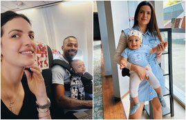 Hardik Pandya wife Natasa Stankovic son Agastya gorgeous glamorous cutest video