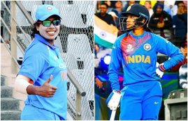 Jhulan Goswami Smriti Mandhana Indw vs saw Lucknow