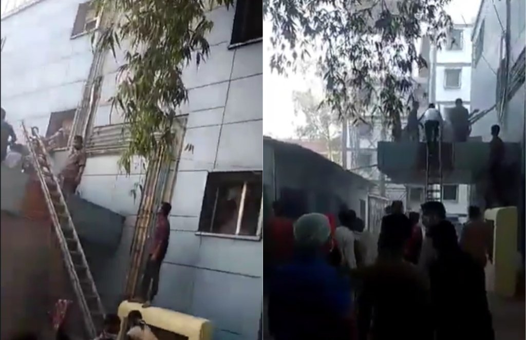 cardiology fire, fire in cardiology, kanpur