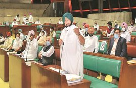 Shiromani Akali Dal, MLA suspended, punjab Assembly, Amarinder Singh, Farm Bills, Punjab farm bills, farmers protest, farmers protest Punjab,