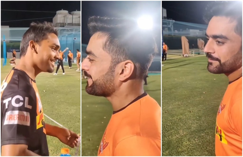 Rashid Khan Sandeep Sharma SunRisers Hyderabad Net Practice Video Watch 123