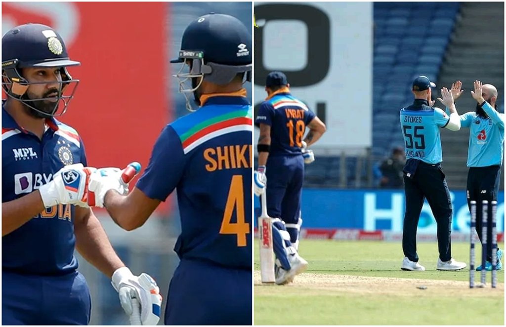 Rohit Sharma Shikhar Dhawan Virat Kohli Moeen Ali