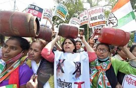 congress , lpg price , delhi