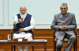 narendra modi, dr karan singh, gita