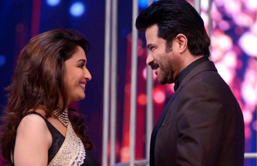 Madhuri Dixit, Anil Kapoor, MF Hussain