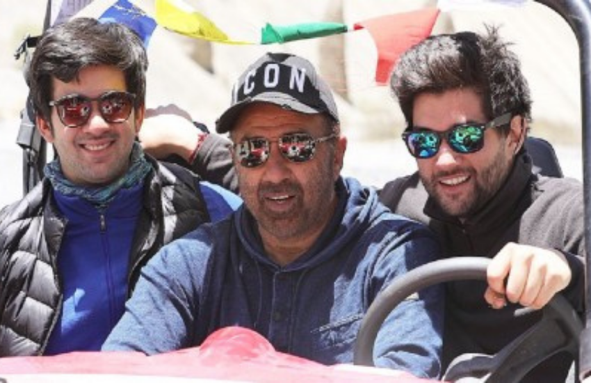 Sunny Deol, Karan Deol, Rajveer Deol