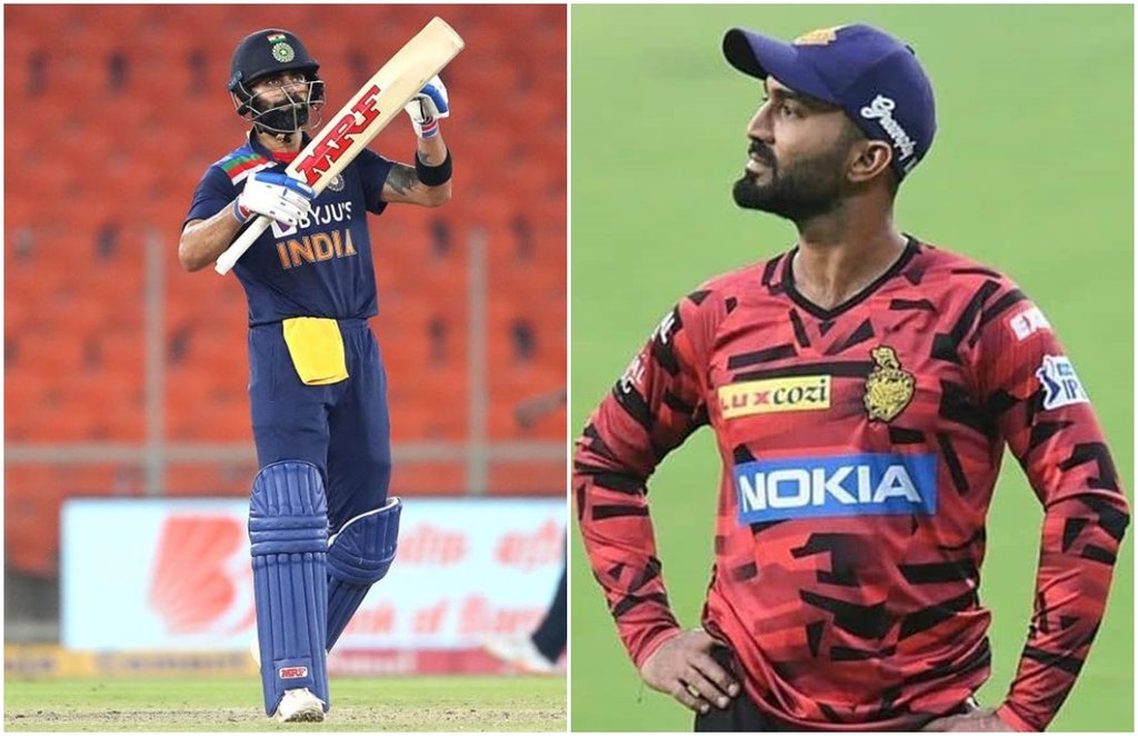 Virat Kohli Dinesh Karthik India vs England IPL 2021