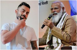 Virat Kohli Narendra Modi Instagram Social Media 100 Million