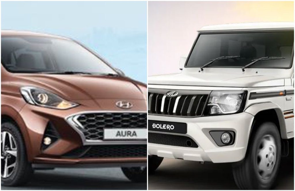 Mahindra bolero, Hyundai Aura, family car