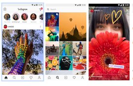 Instagram Lite low memory usage, Android, google play,
