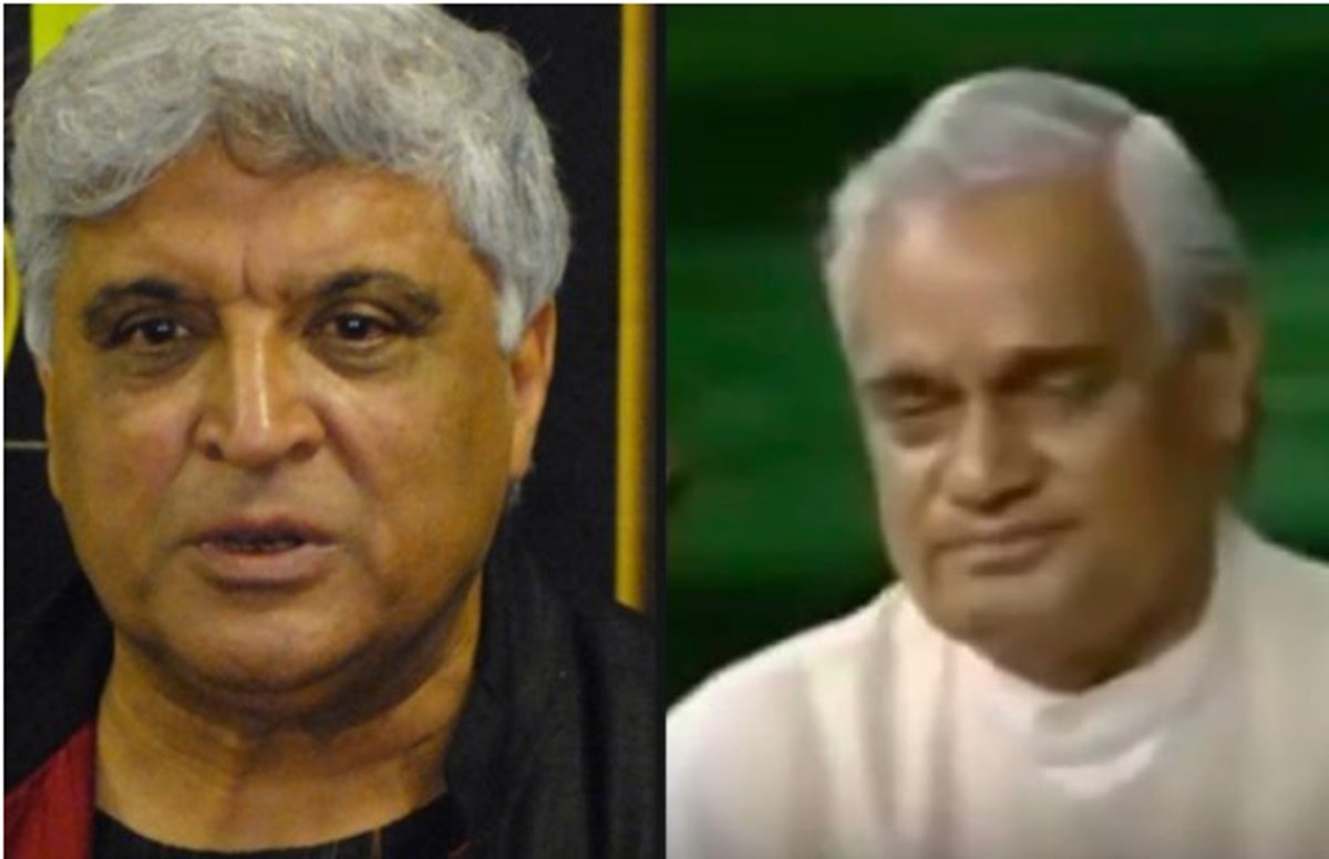javed akhtar, atal bihari vajpayee, lal krishna advani