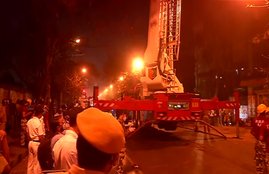 West Bengal, fire,railway building