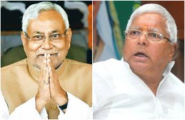लालू ने लिखा "हे उच्च कोटि के आरएसएस के एजेंट तथा 30 साल के लड़के द्वारा हराए गए 40 सीट के रीढ़विहीन कथित मुख्यमंत्री,तुम्हें लोहिया जी को श्रद्धांजलि देने का नैतिक अधिकार नहीं,तुम्हें तो शर्मांजलि अर्पित करनी चाहिए वह भी घुटनों के बल नाक रगड़ कर लोहिया जयंती पर क्या-क्या कुकर्म किए है तुमने?"