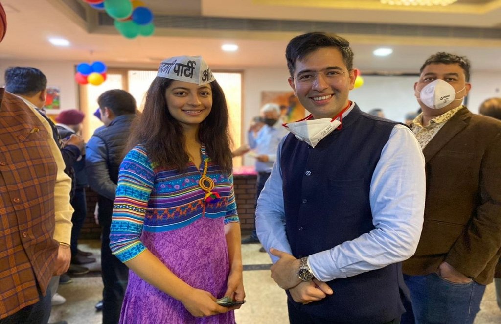 Miss India Delhi, Miss India Delhi Mansi Sehgal, Mansi Sehgal, AAP, Aam Aadmi Party, Raghav Chaddha