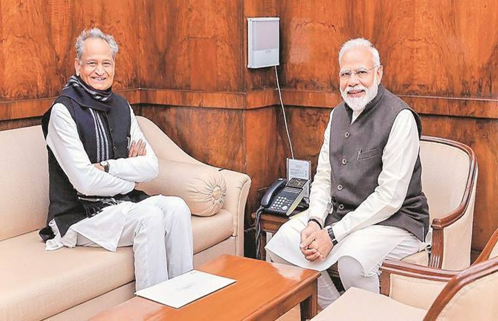 Rajasthan CM Ashok Gehlot, PM Narendra Modi