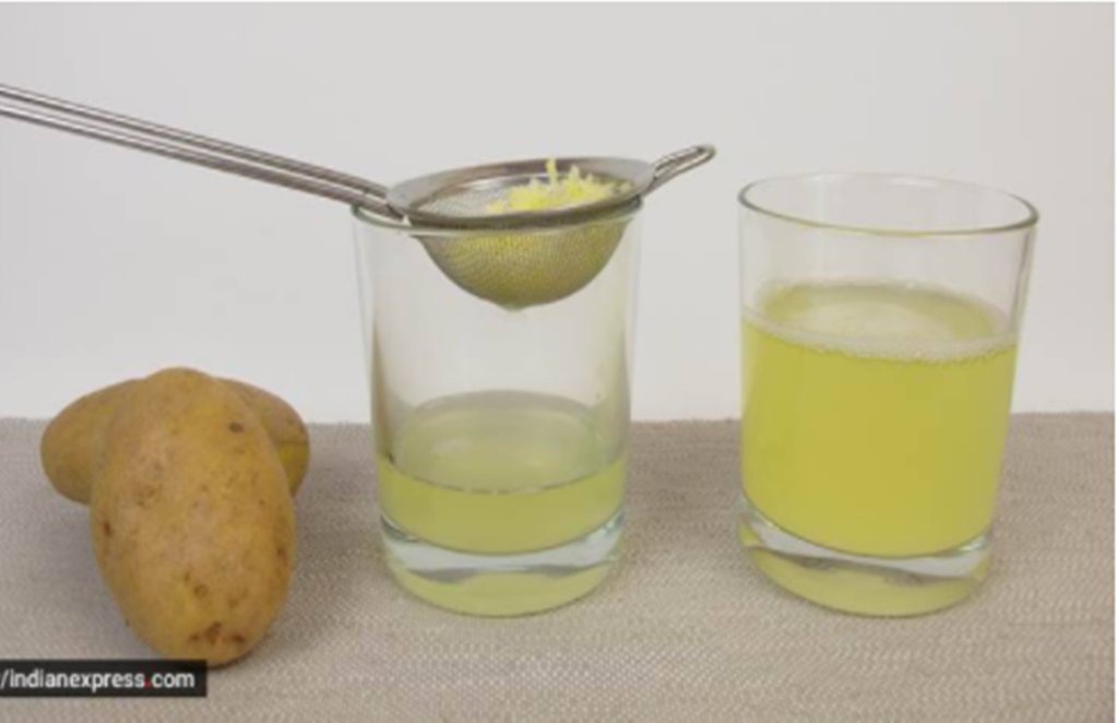 potato juice, skin benefits, home remedies