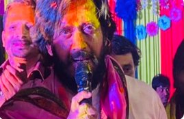 ravi kishan, holi, ravi kishan holi