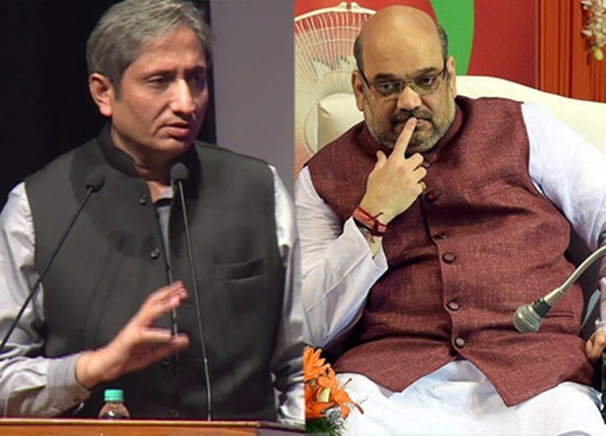 ravish kumar ndtv, ravish kumar and amit shah, ravish and shah