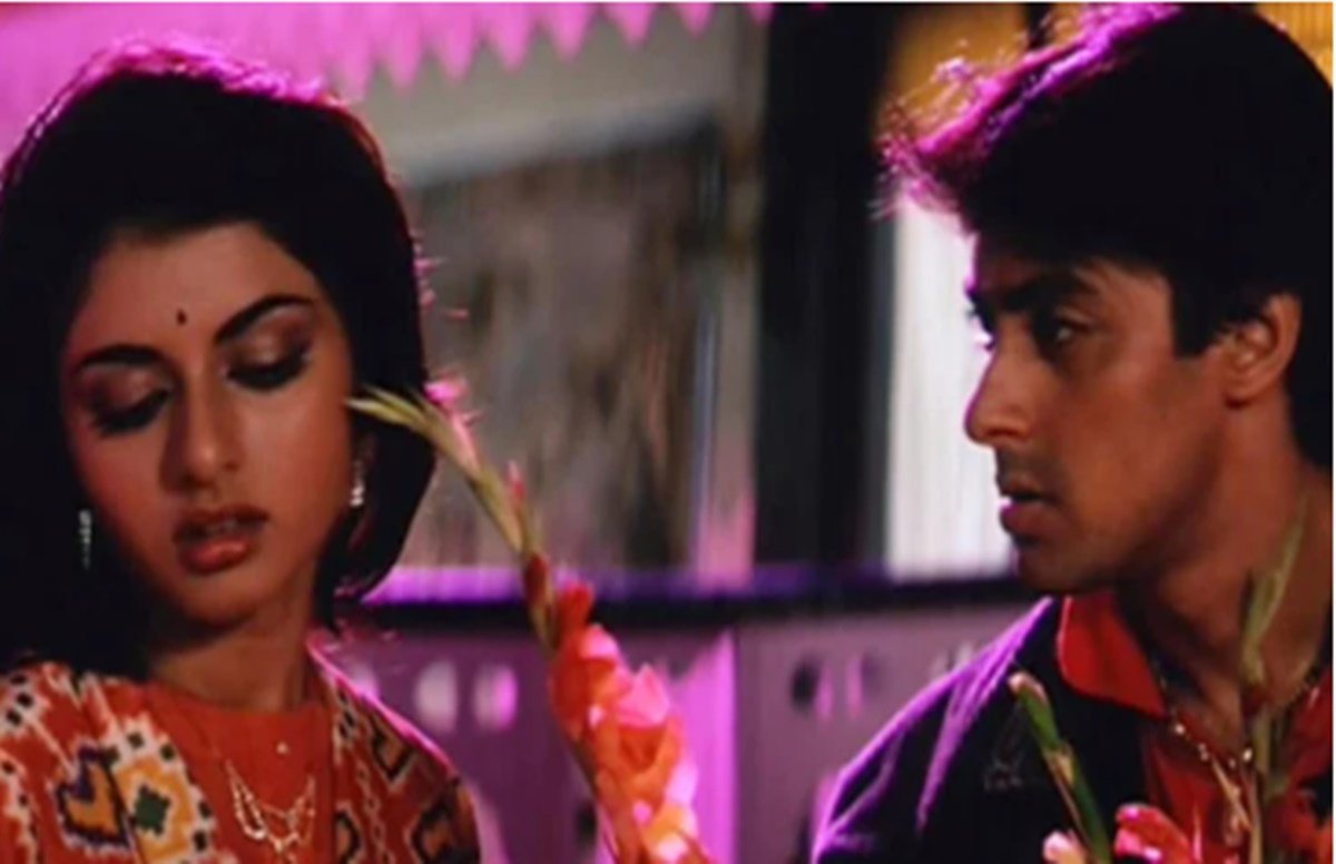 salman khan, bhagyashree, bhagyashree salman