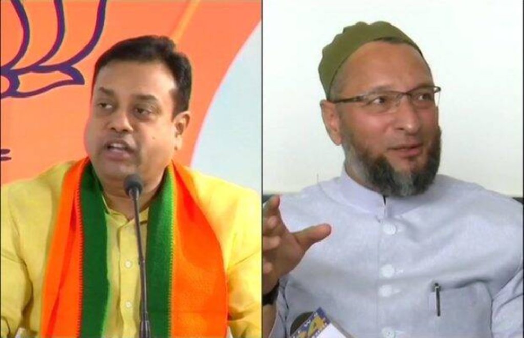 sambit patra, asaduddin owaisi, news 18 debate show sambit patra, asaduddin owaisi, news 18 debate show