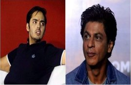 anant ambani, shah rukh khan, mukesh ambani